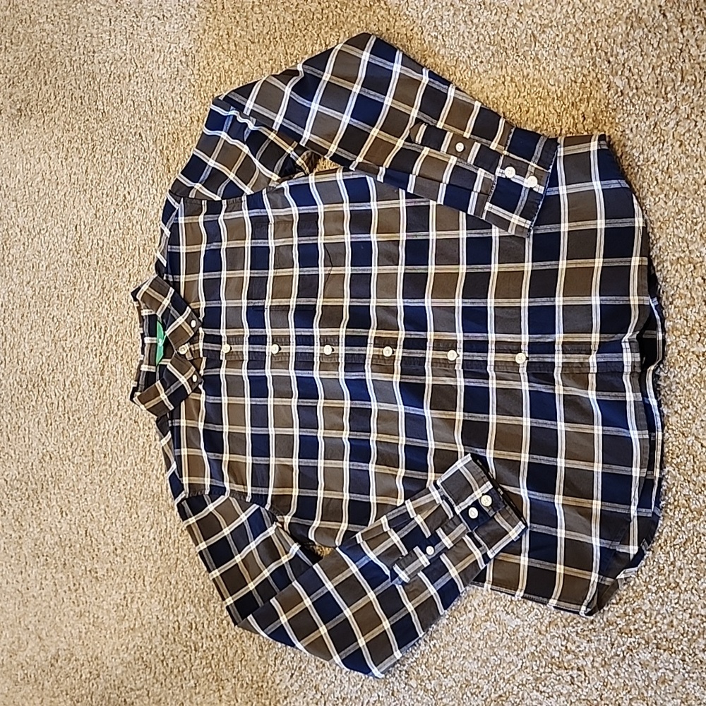 Mens Plaid Button Up